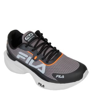 Tênis Fila Recovery Infantil Preto Cinza Laranja