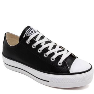 Tênis Converse All Star Chuck Taylor Platform Lift OX Preto Branco