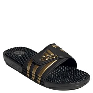 Chinelo Adidas Adissage Unissex Preto Dourado