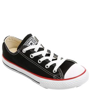 Tênis Converse All Star Chuck Taylor Infantil Preto Vermelho