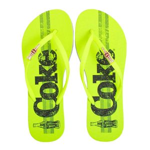 Chinelo Coca-Cola Coke Bands Feminino Amarelo Neon