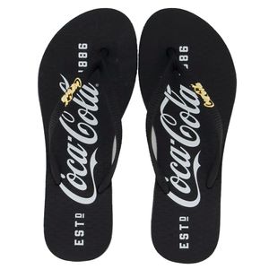 Chinelo Coca Cola 1886 24/25 Feminino Preto Preto