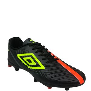 Chuteira Umbro Fifty IV Campo Masculina Preto Verde Coral