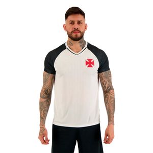 Camisa Braziline Vasco da Gama Dawg Masculina Branco Preto