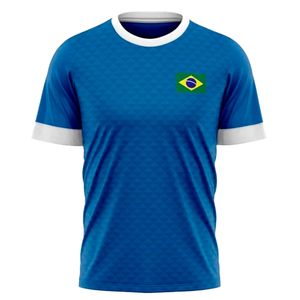 Camisa Braziline Brasil Jatobá Masculina Azul Branco