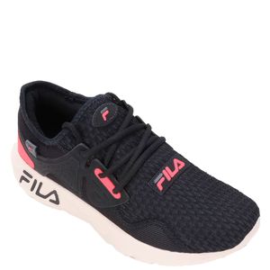 Tênis Fila Iconic Feminino Preto Rosa