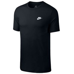 Camisa Nike Sportswear Club Tee Masculina Preto Branco