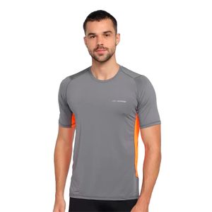 Camisa Olympikus Recortes Masculina Cinza Laranja