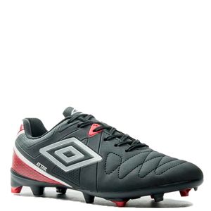 Chuteira Umbro Campo Attak Eternal Masculina Preto Vermelho