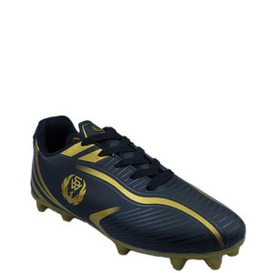 Chuteira Campo Sport West 713 Unissex Preto Dourado Verniz