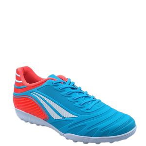 Chuteira Penalty Society Matis Y-2 Masculina Azul Turquesa Coral.