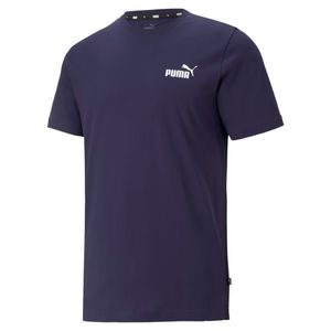 Camisa Puma Essential Small Logo Masculina Marinho Branco