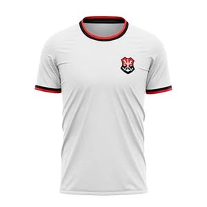 Camisa Braziline Flamengo High Masculina Branco Vermelho Preto