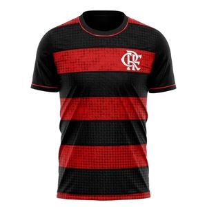 Camisa Braziline Flamengo Classmate Masculina Preto Vermelho