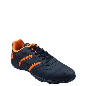 Chuteira Society Sport West 1102 Unissex Preto Preto Laranja