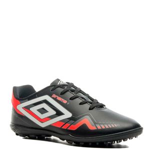 Chuteira Umbro Society Prima+ Infantil Preto Coral Cinza