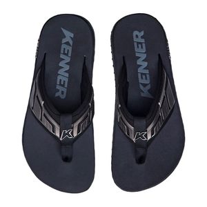 Chinelo Kenner Kivah Full Force Unissex Preto Prata