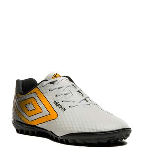 Chuteira Umbro Society Warskin Masculino Branco Amarelo Preto