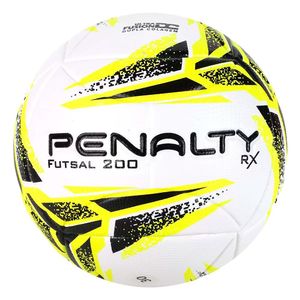 Bola Penalty Futsal RX 200 XXIII Branco Amarelo Preto