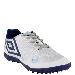 Chuteira Umbro Society Orbit Masculina Branco Prata Marinho