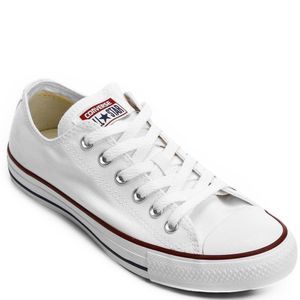 Tênis Converse All Star Chuck Taylor As Core Ox Unissex Branco Marinho