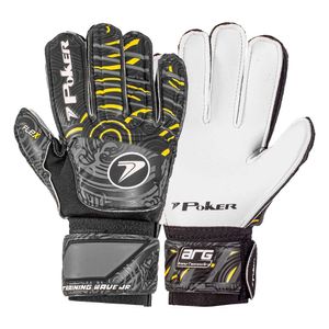 Luva Poker Goleiro Training Wave Infantil Preto Amarelo