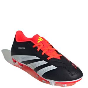 Chuteira Adidas Predator Club Campo Masculina Preto Branco Laranja