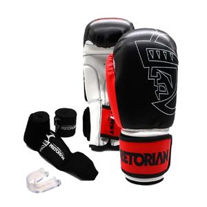 Kit Boxe Muay Thai Pretorian Frist Unissex Vermelho