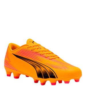 Chuteira Puma Campo Ultra Play Masculina Amarelo Rosa Preto