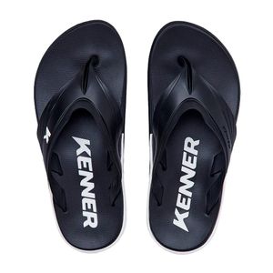 Chinelo Kenner X Level Unissex Preto Branco