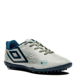 Chuteira Umbro Society Orbit Infantil Branco Marinho