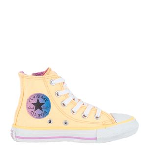 Tênis Converse All Star Chuck Taylor Hi Seasonal Infantil Laranja Lilás