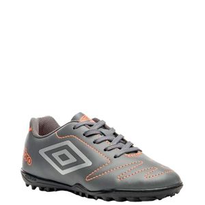 Chuteira Umbro Society Class Masculino Cinza Laranja