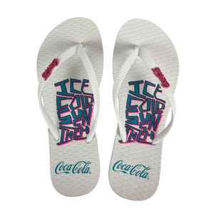 Chinelo Coca Cola Malokai 24/25 CC4380 Feminino Branco Branco