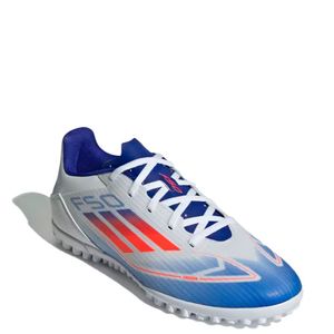 Chuteira Adidas Society F50 Club Masculina Branco Azul Vermelho