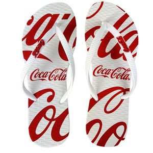 Chinelo Coca Cola Davis 24/25 Feminino Branco Branco
