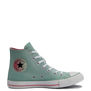 Tênis Converse Chuck Taylor All Star Hi Seasonal Feminino Verde Rosa