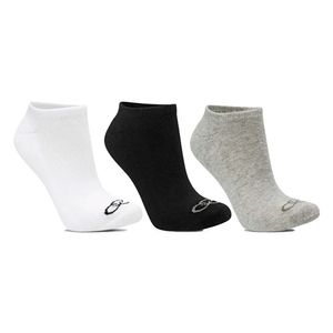 Kit Meia Olympikus C/3 Cano Curto Masculino Preto Branco Cinza