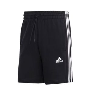 Bermuda Adidas 3 Stripes French Terry Masculina Preto Branco