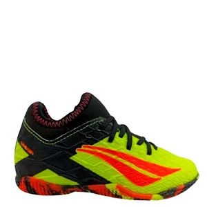 Chuteira Penalty Futsal Loker Y-3 Infantil Preto Verde Coral