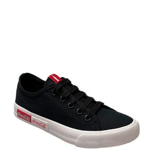 Tênis Coca-Cola Blend Basic Feminino Preto Branco