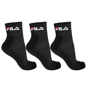 Kit Meia Fila Tripack Cano Médio Unissex Preto