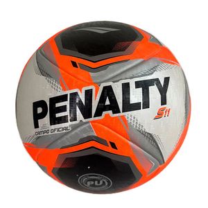 Bola Penalty Oficial Campo S11 RI XXV Cinza Preto Laranja