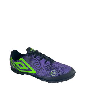 Chuteira Umbro Society Orbit Masculina Preto Roxo Verde