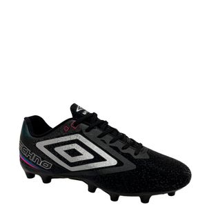 Chuteira Umbro Campo Techno II Masculina Preto Prata Azul