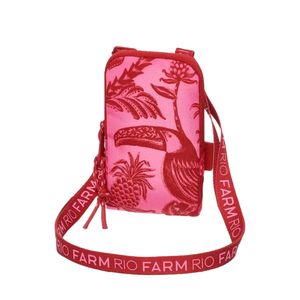 Bolsa Farm Arpoador Amalfi Vermelho Rosa
