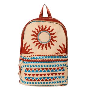 Mochila Farm Xodó Lenço Solar Bege Marrom