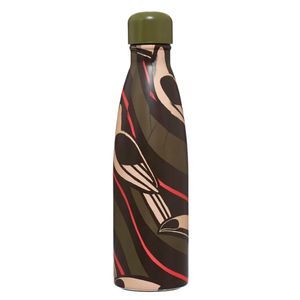 Garrafa Farm Glub Glub Tucanos Gráficos 500ml Verde Musgo