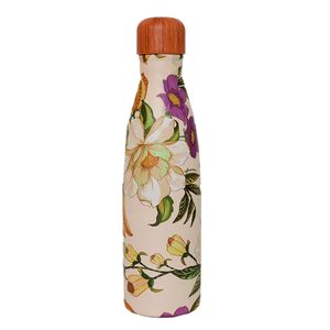 Garrafa Farm Glub Glub Pássaro em Flor 500ml Off White Floral