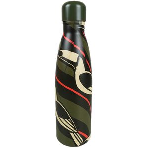 Garrafa Farm Glub Glub Tucanos Gráficos 1L Verde Musgo